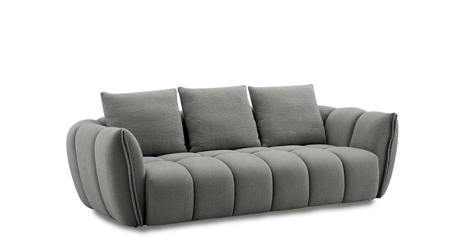 J and M Furniture Loveseat Lennox Fabric Loveseat in Dark Grey | J&M Furniture