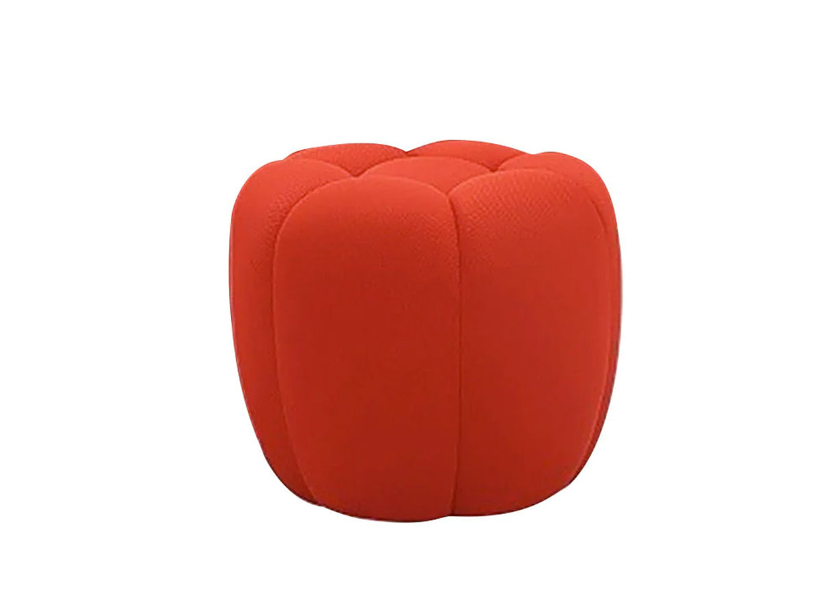 J and M Furniture Ottoman Fantasy Fabric Ottoman in Red