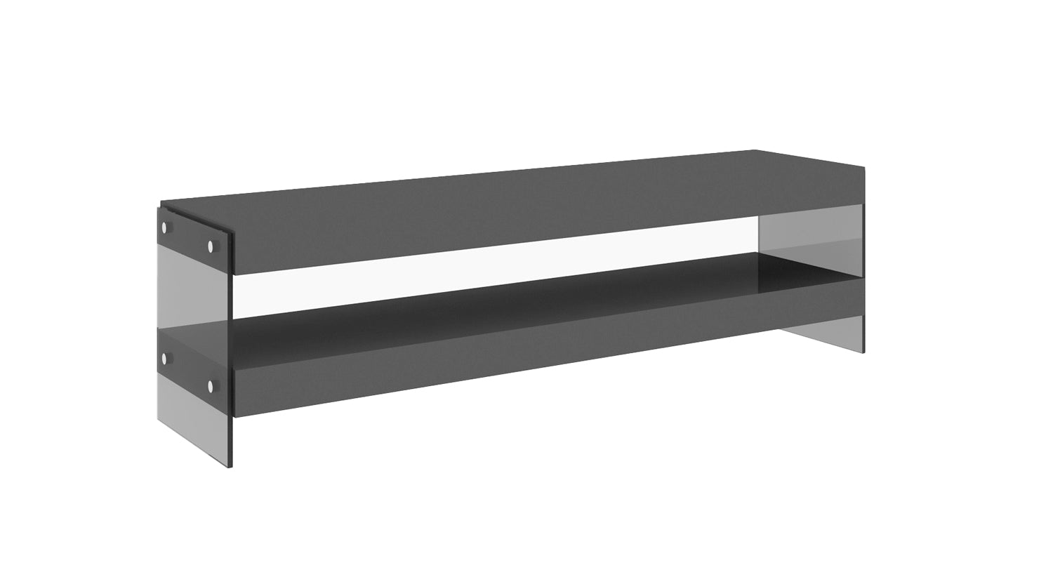 J and M Furniture TV Stand & Entertainment Centers Grey Cloud TV Base in High Gloss | J&M Furniture