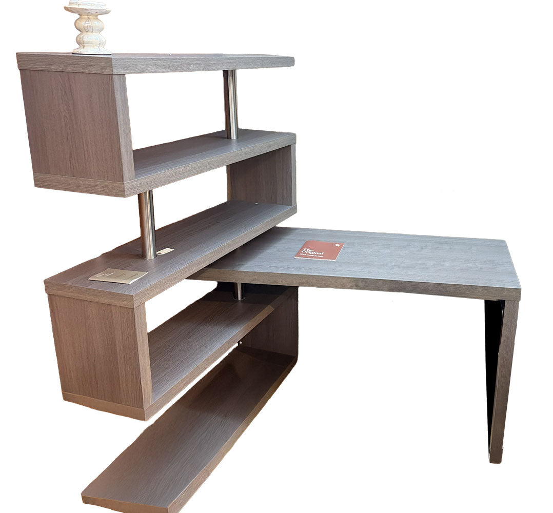 J&M Open Box Desk LP KD002 Office Desk in Grey | Floor Model
