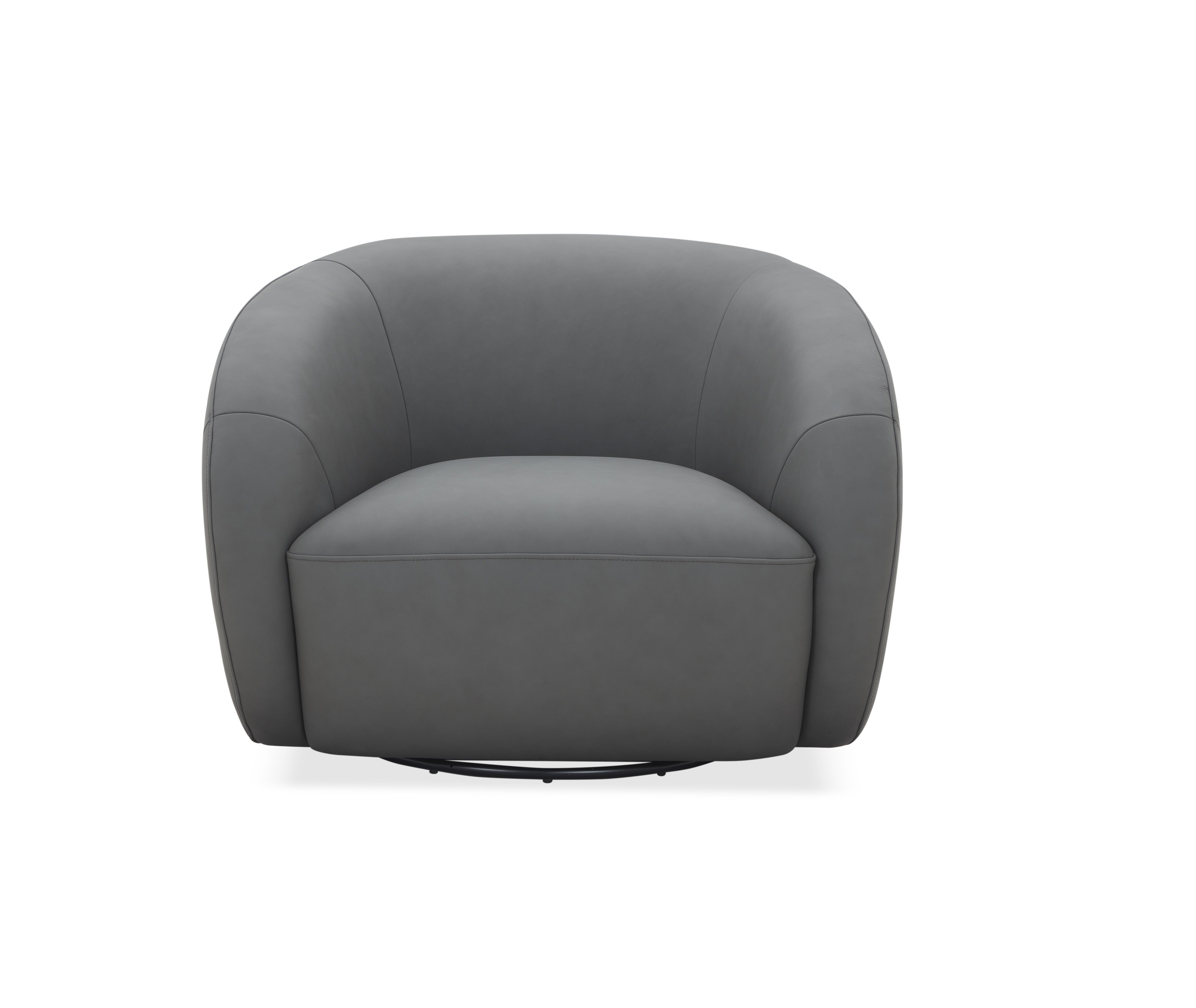 JnmFurniture.com Lounge Chair Orbit Swivel Chair in Charcoal
