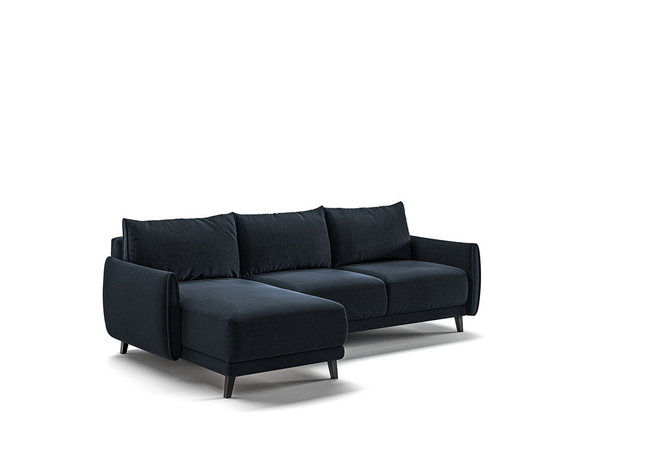 Luonto Couches & Sofa Dolphin Full XL Sleeper Sofa with Reversible Chaise & Storage