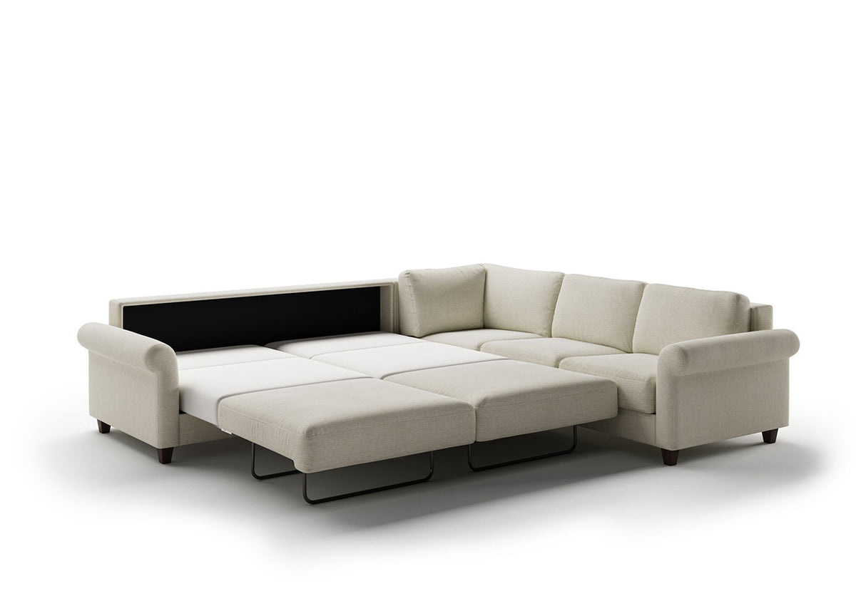 Luonto Couches & Sofa Hugo King Size Sleeper Sectional – Reversible Rolled Arm