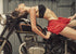 Wall Art "Motorcycle Woman" - Canal Furniture