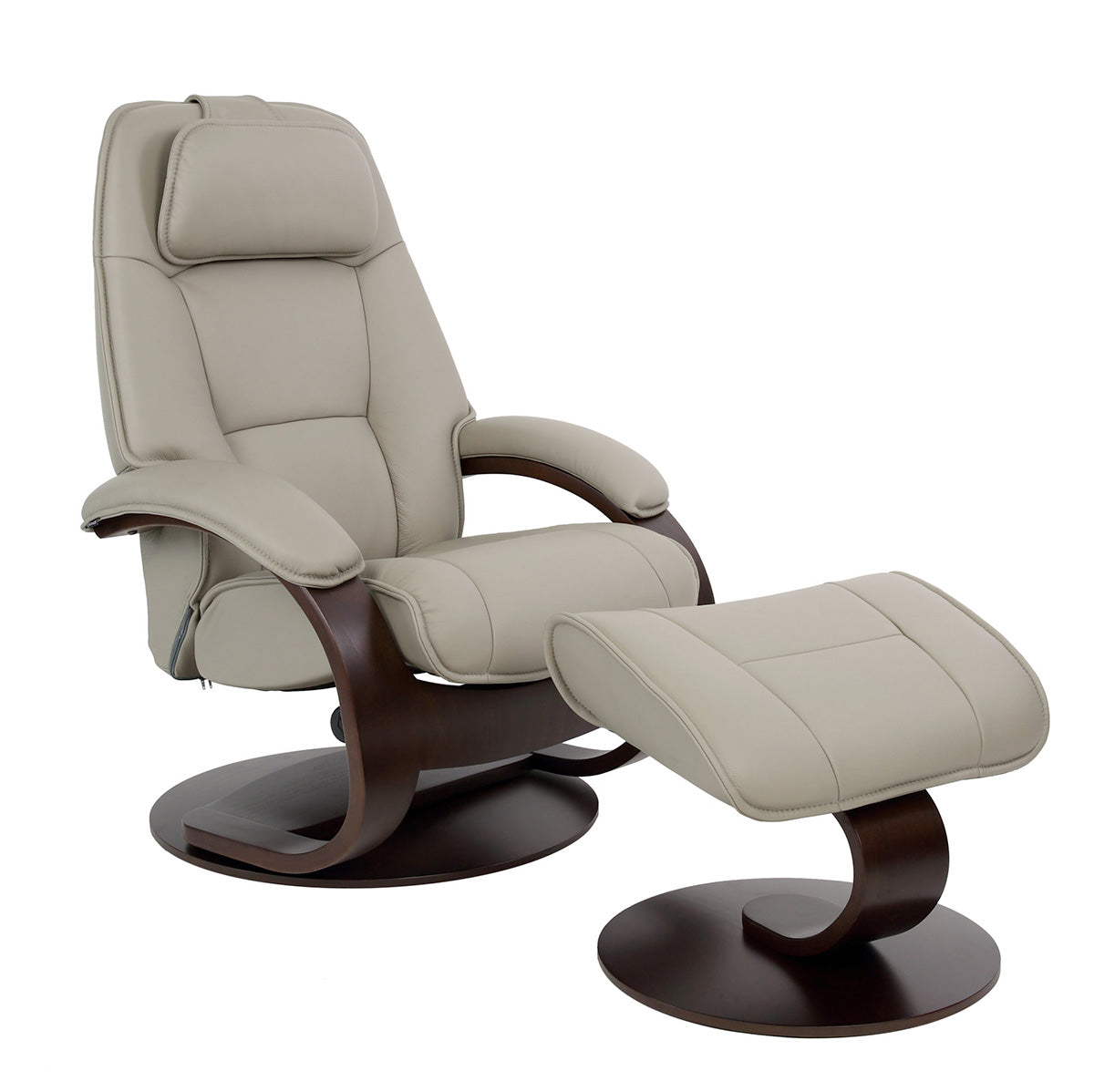 Admiral C Recliner in Cement | Fjords - Canal Furniture