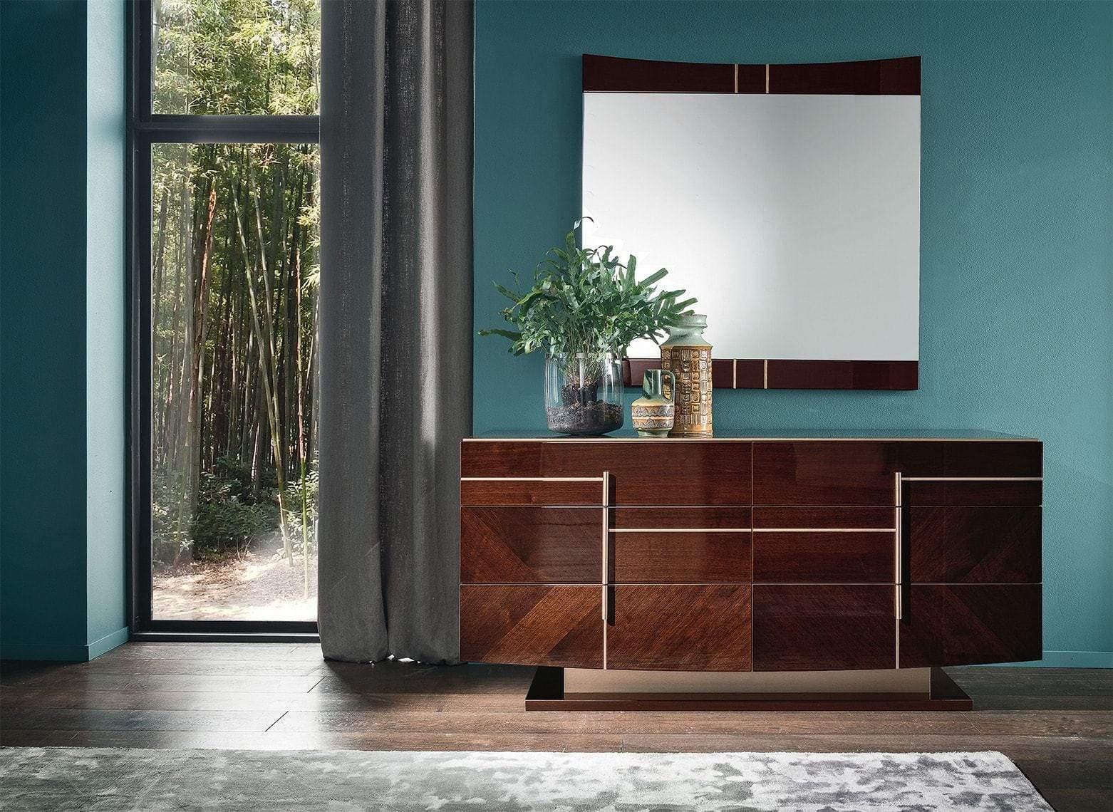 Alf Italia Bedroom Sets Bellagio Italian Bed in Coffee Walnut