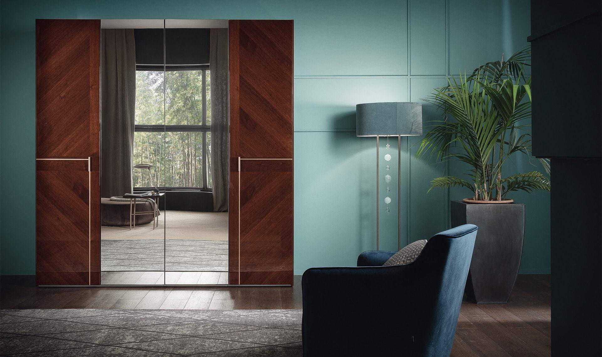 Alf Italia Bedroom Sets Bellagio Italian Bed in Coffee Walnut