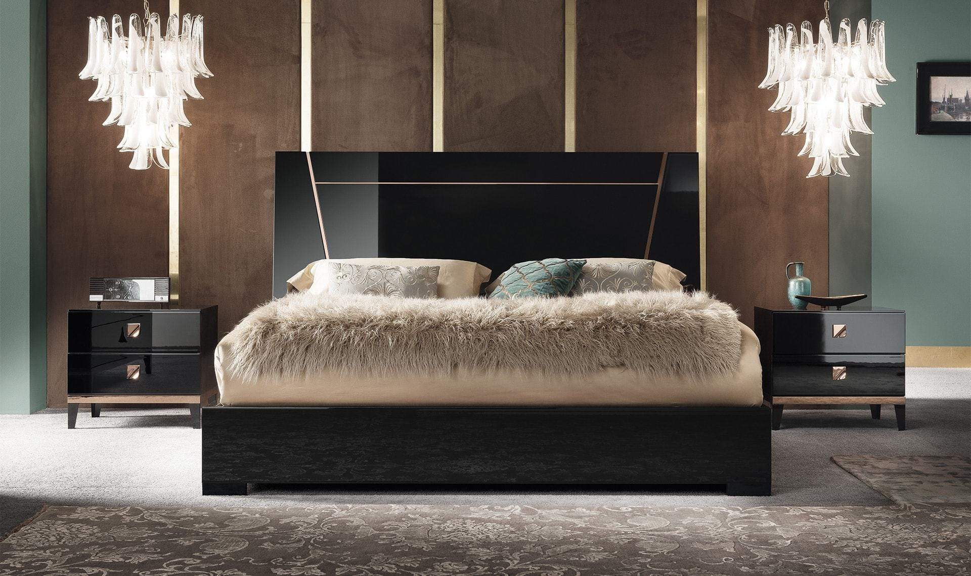 Alf Italia Bedroom Sets Mont Noir Bed | Alf Italia