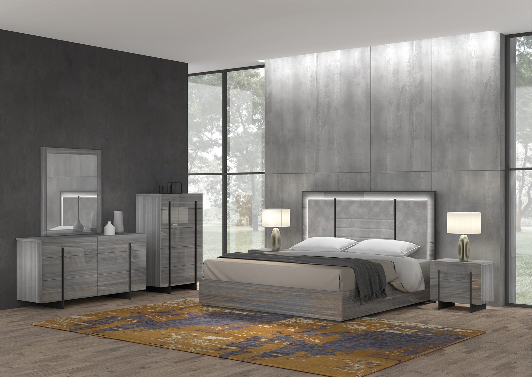 Blade Modern Bed | J&M Furniture - Canal Furniture