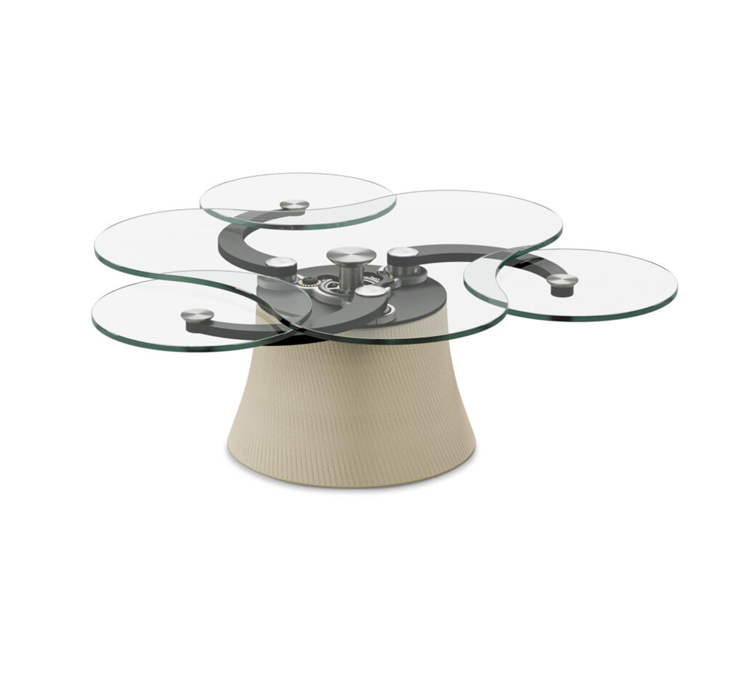 Elite Modern Coffee Table Vortex Motion Cocktail Table 2069 | Elite Modern