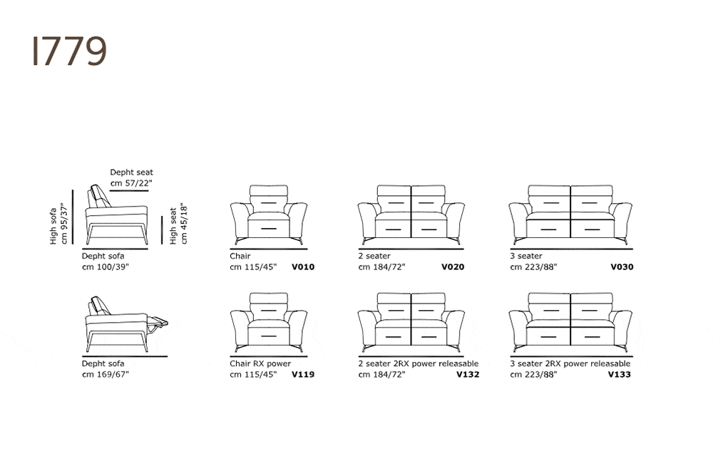 Incanto Italian Attitude Chair i779 Leather Chair (Special Order) | Incanto