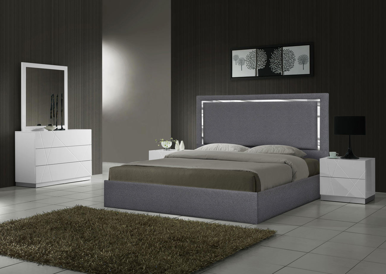 J and M Furniture Bed Monet Bed in Charcoal