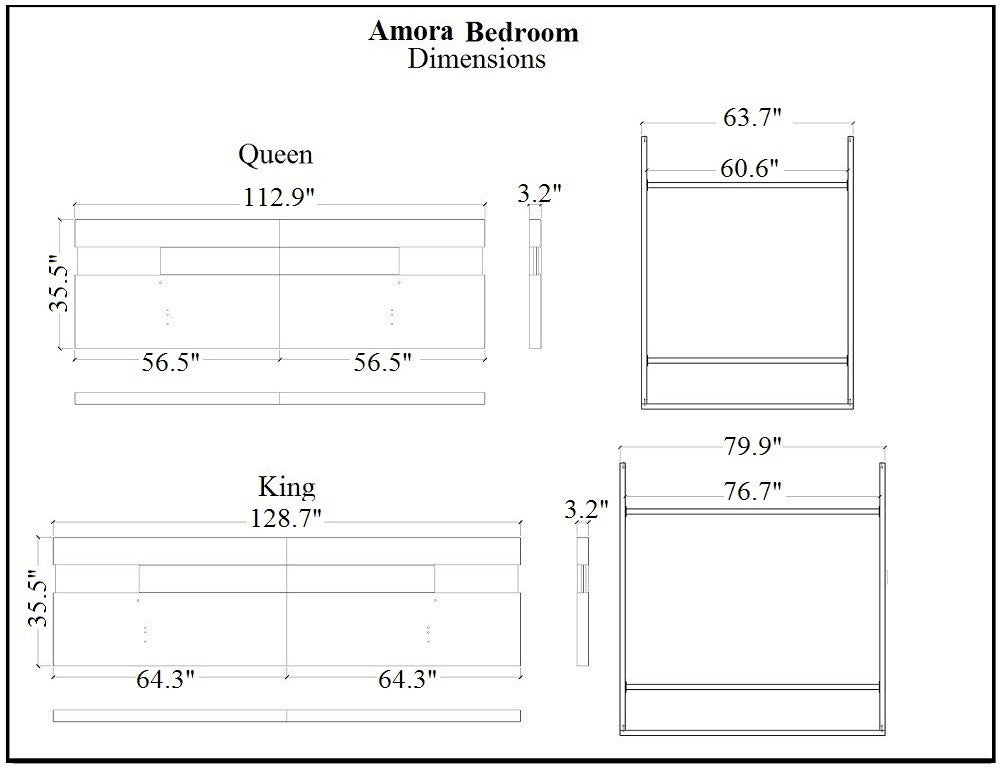 J and M Furniture Bedroom Sets Amora Premium Bed | J&M Furniture