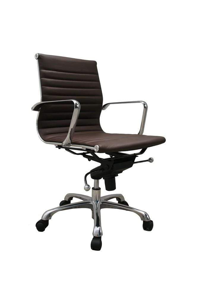 Comfy Low Back Brown Office Chair  J&M Furniture – Canal Furniture