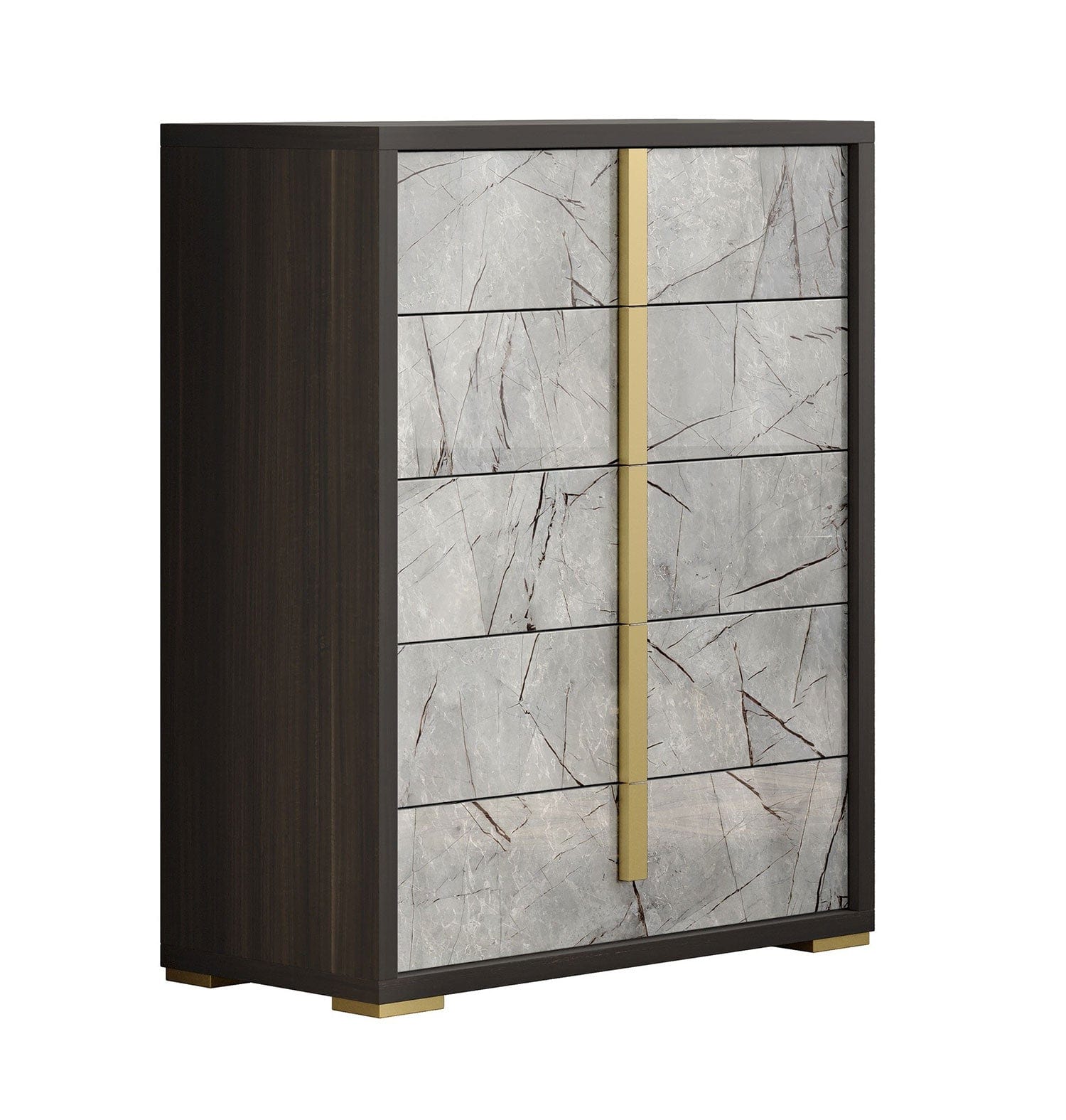 J and M Furniture Chest Travertine Chest