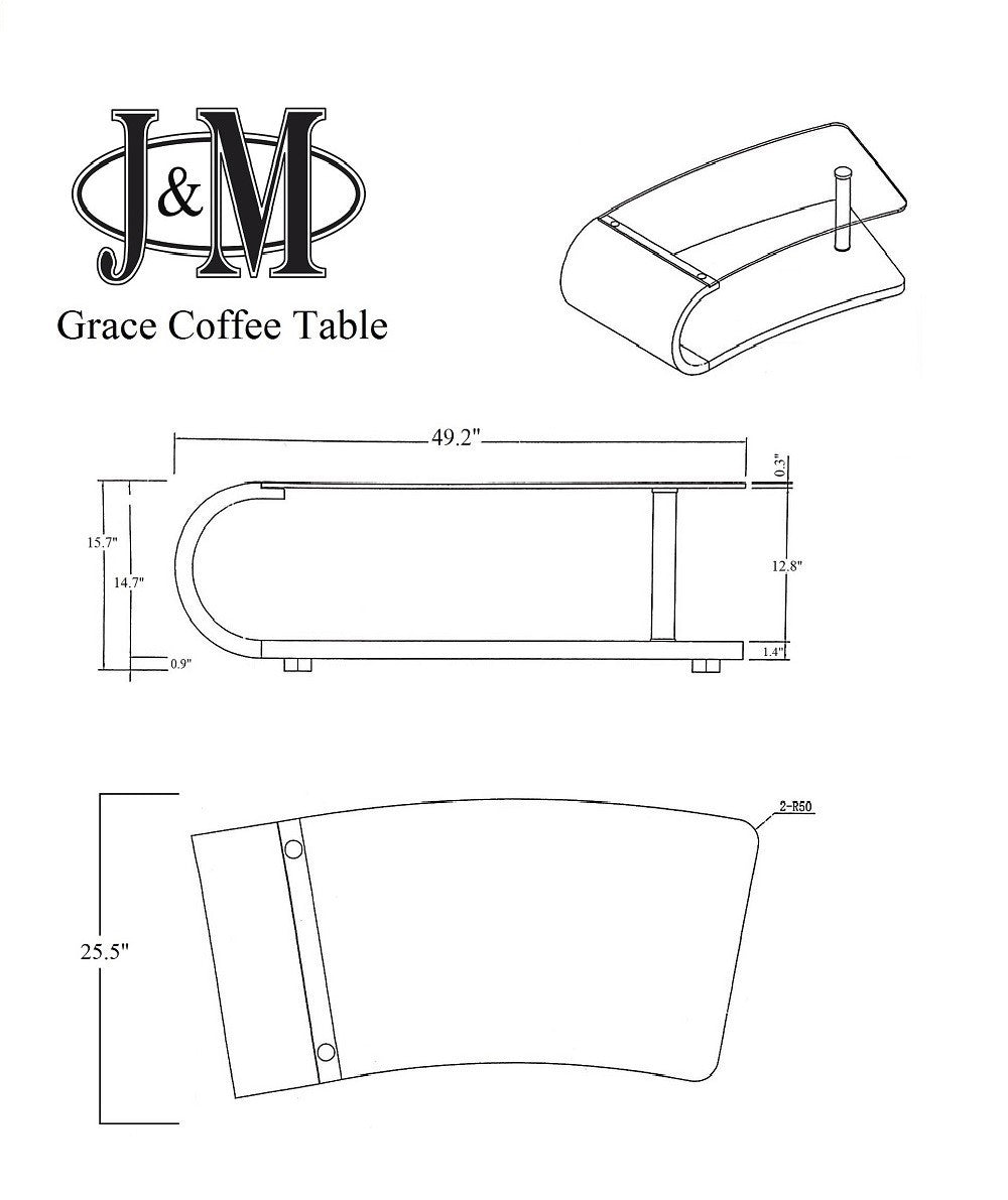 J and M Furniture Coffee Table Grace Modern Coffee Table | J&M Furniture