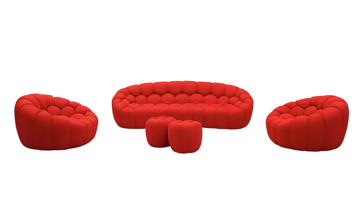 J and M Furniture Couches & Sofa Fantasy Fabric Sofa in Red | J&M Furniture