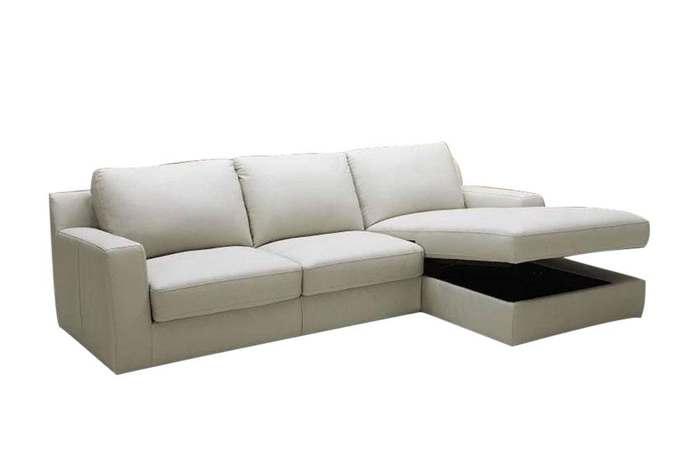 J and M Furniture Couches & Sofa Left Hand Facing Chaise Lauren Sectional Sleeper | J&M Furniture