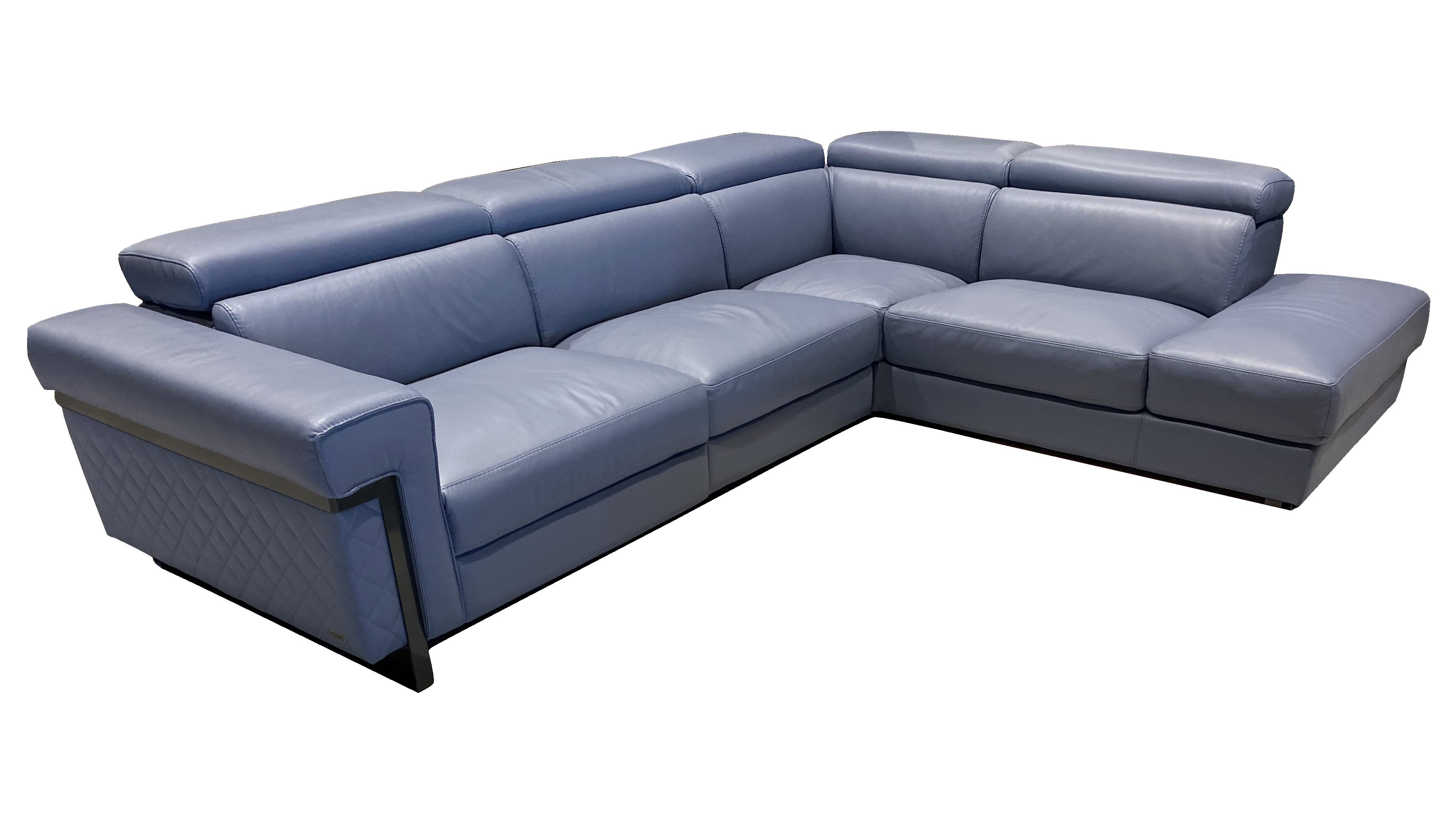 J and M Furniture Couches & Sofa Right Hand Facing Chaise Felix Sectional in Blue | J&M Furniture