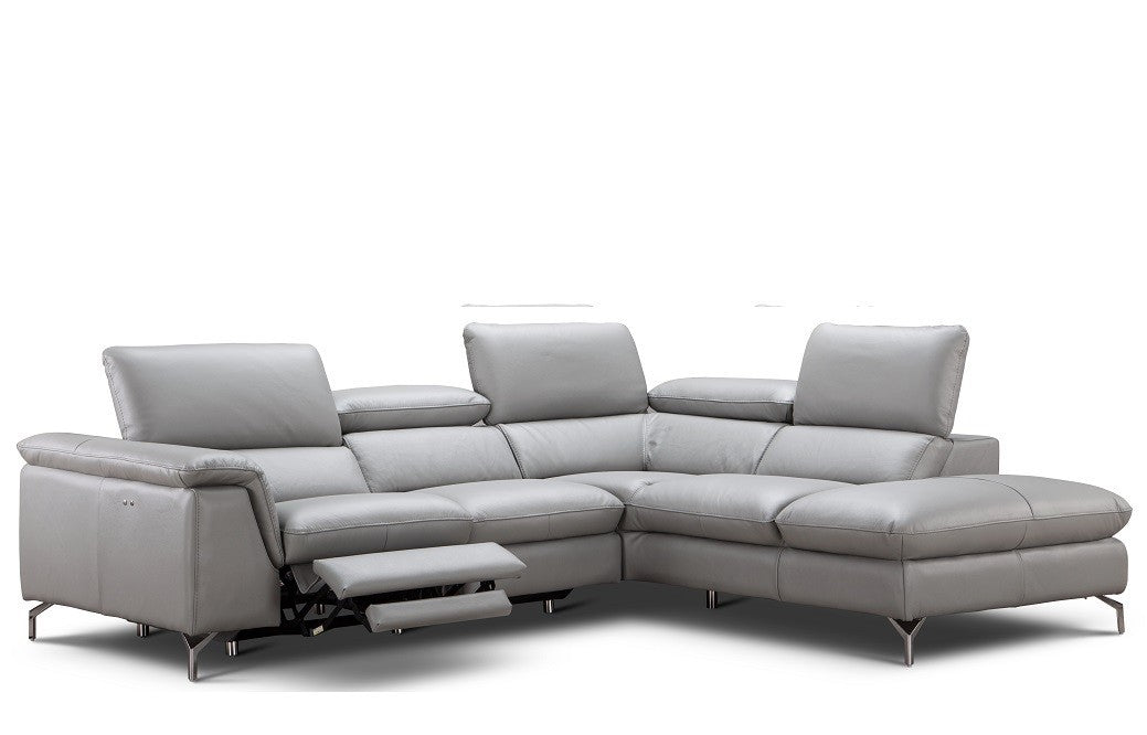 J and M Furniture Couches & Sofa Viola Premium Leather Sectional, J&M Furniture