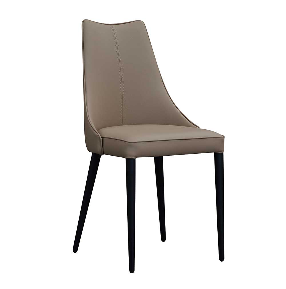 J and M Furniture Dining Chair Bosa Dining Chair in Tan with Black Legs