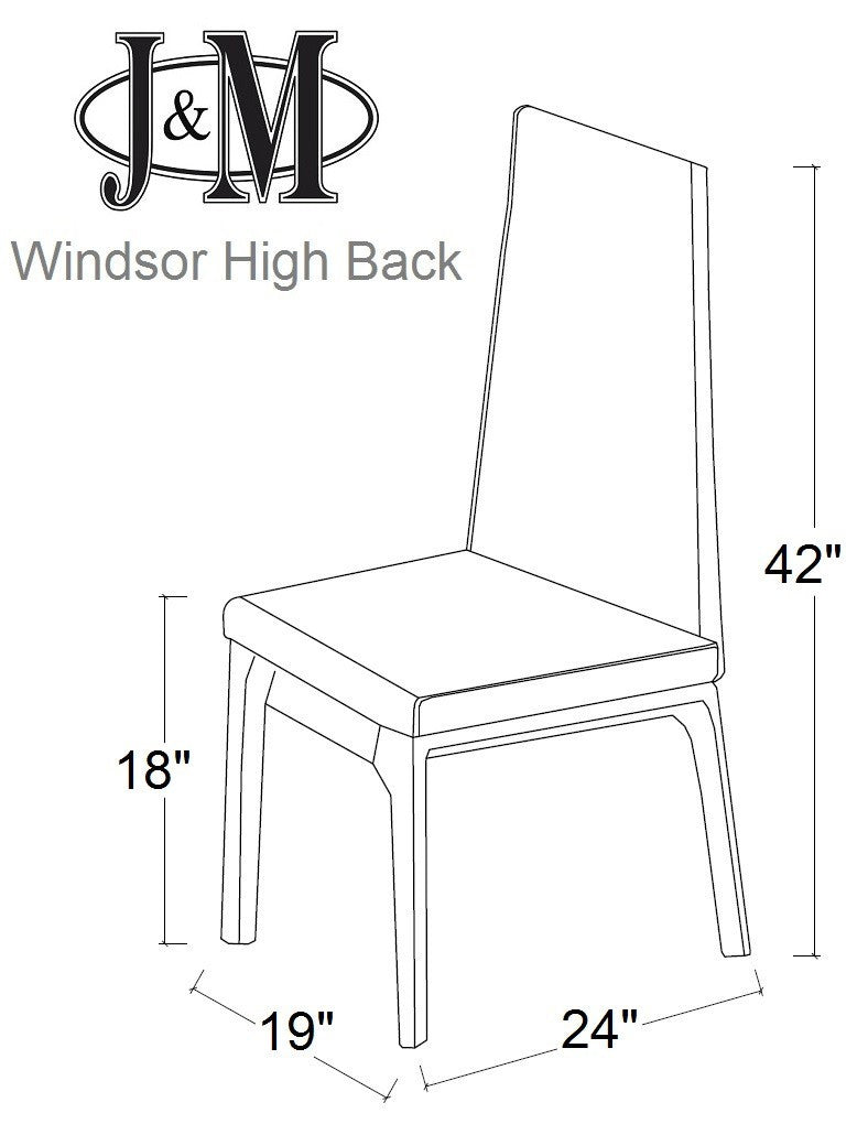 J and M Furniture Dining Chair MO Windsor High Back Chair | J&M Furniture