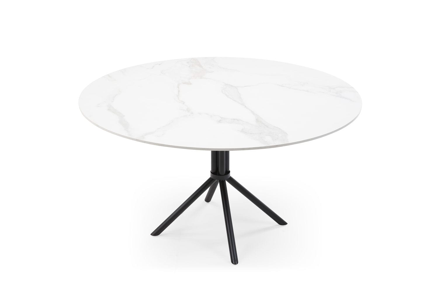 J and M Furniture Dining Table Calacatta White Ceramica Round Dining Table | J&M Furniture