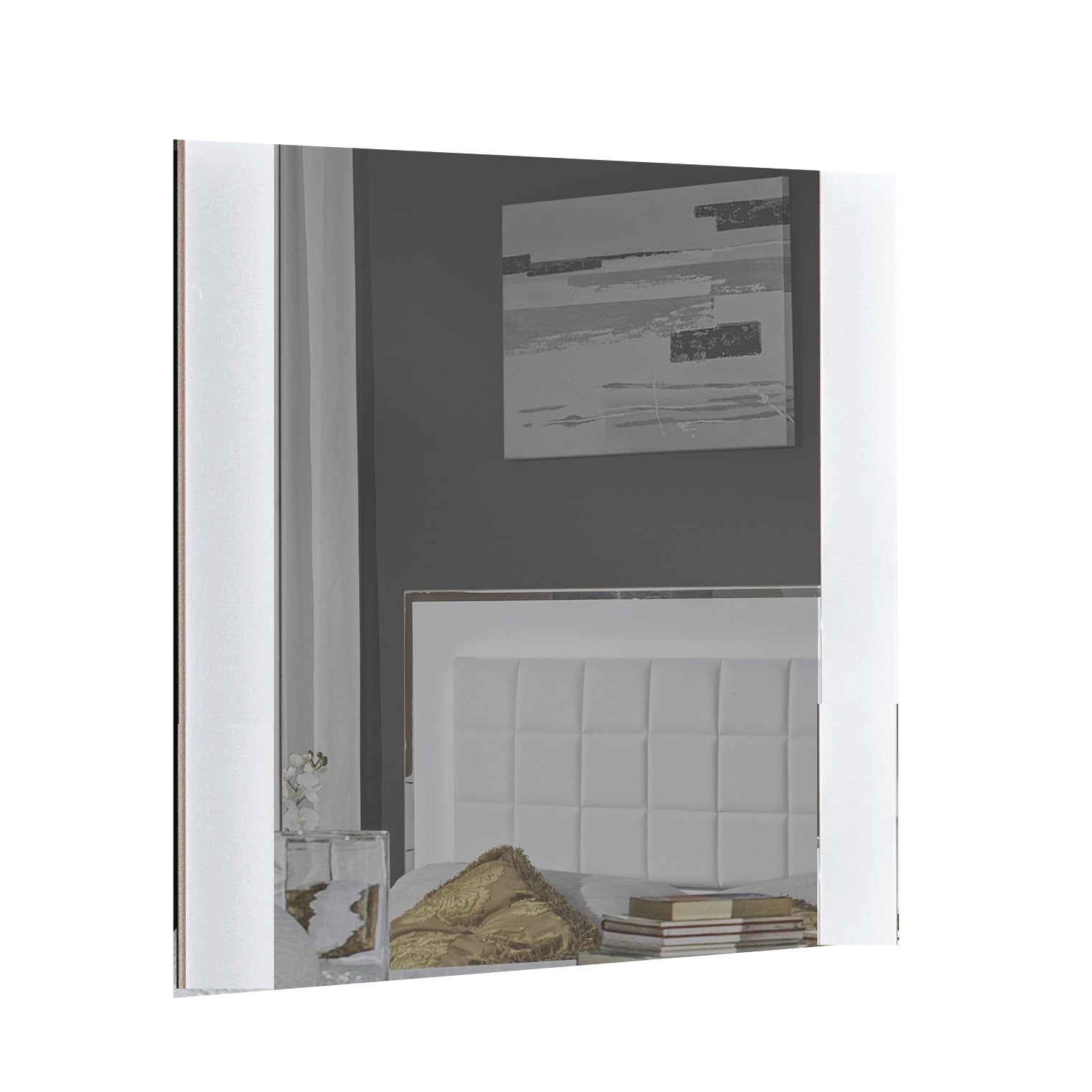 J and M Furniture Dresser Add Mirror Alice Dresser & Mirror in Glossy White