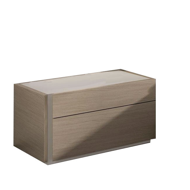 J and M Furniture Nightstands Add Left Nightstand Evora Nightstand in Natural Oak