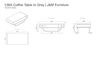 136A Coffee Table In Walnut | J&M Furniture