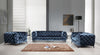 Glitz Fabric Sofa Collection in Blue | J&M Furniture