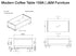 Modern Coffee Table 159A | J&M Furniture