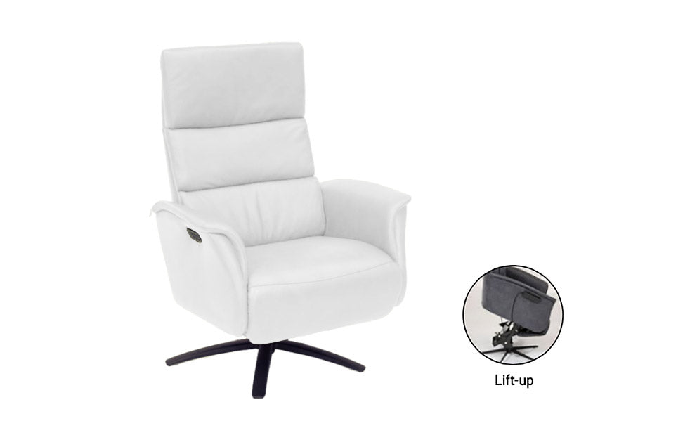 Superior 8009 Power Lift Recliner in White | Hjort Knudsen