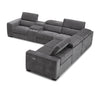 Picasso Motion Fabric Sectional in Dark Grey | J&M Furniture