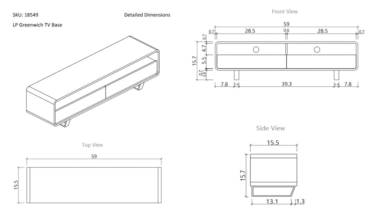 Greenwich TV Stand | J&M Furniture