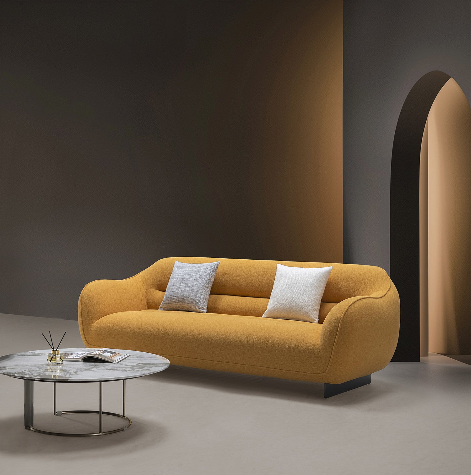 HF5009 Fabric Sofa in Amber | J&M Furniture