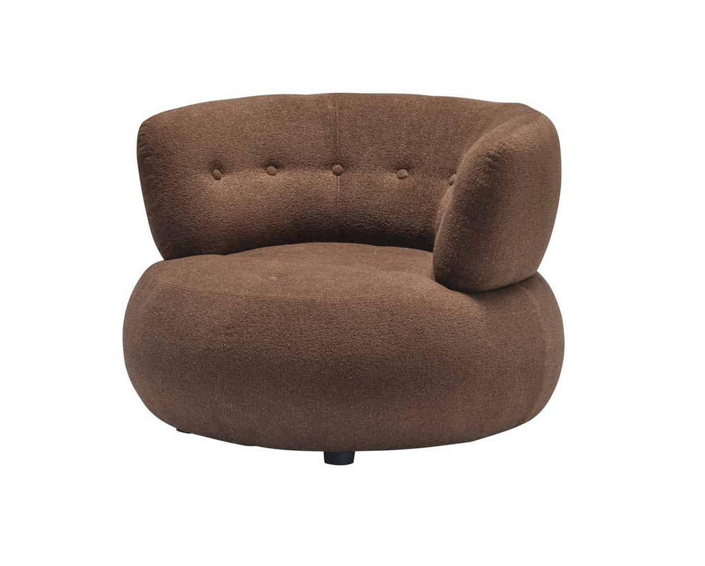 HF5512 Fabric Armchair in Dark Brown | J&M Furniture