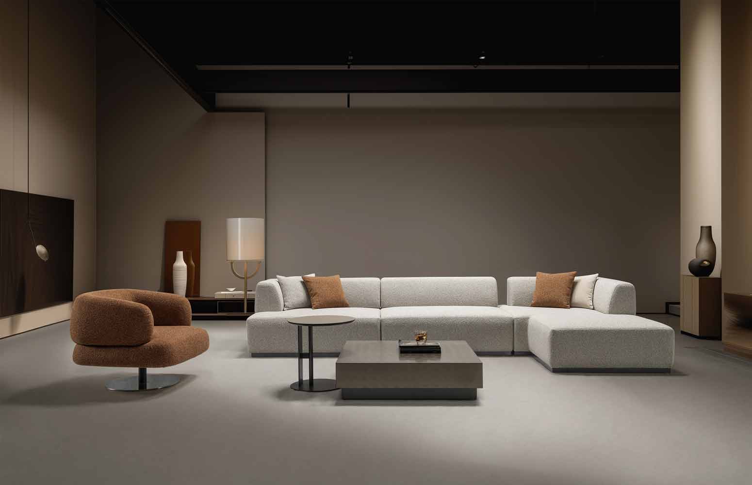 HF5566 Modern Sectional in Grey | J&M Furniture