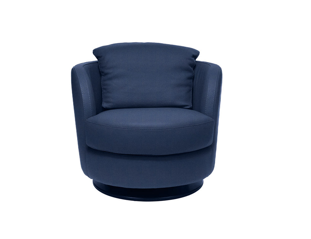 i743 Pienza Swivel/Rocking Armchair in Blue | Incanto