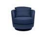 i743 Pienza Swivel/Rocking Armchair in Blue | Incanto