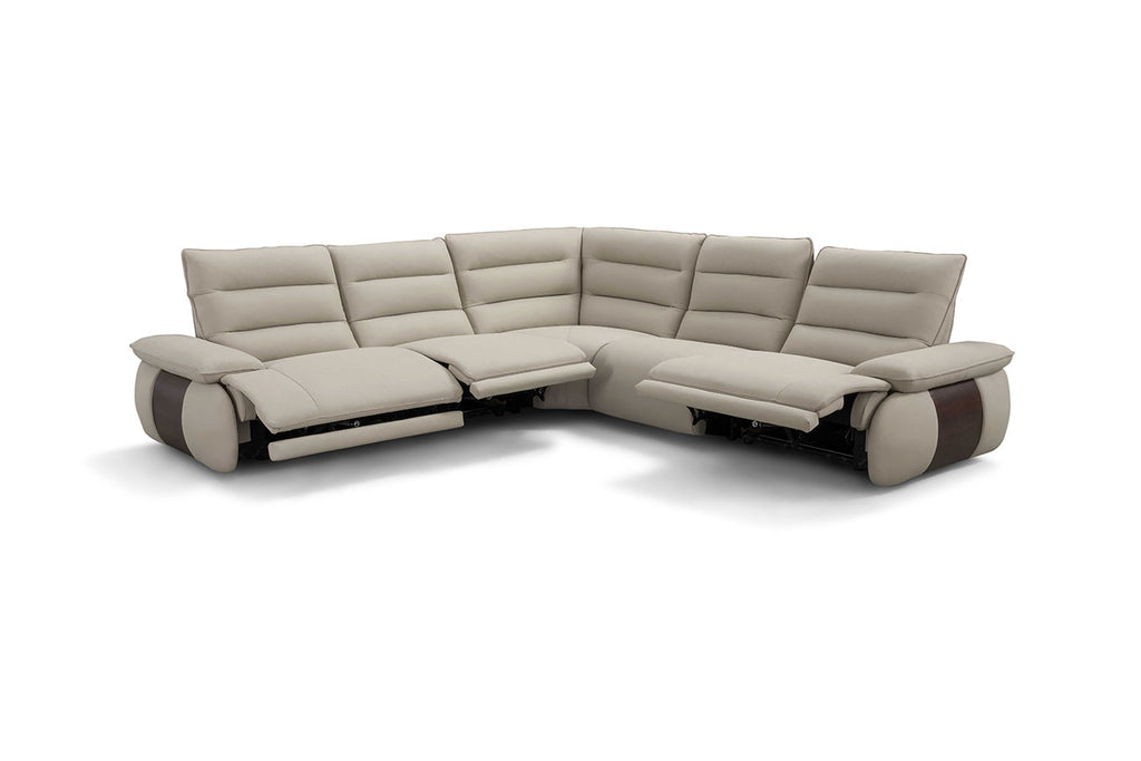 i954 Reclining Sectional in Light Grey | Incanto
