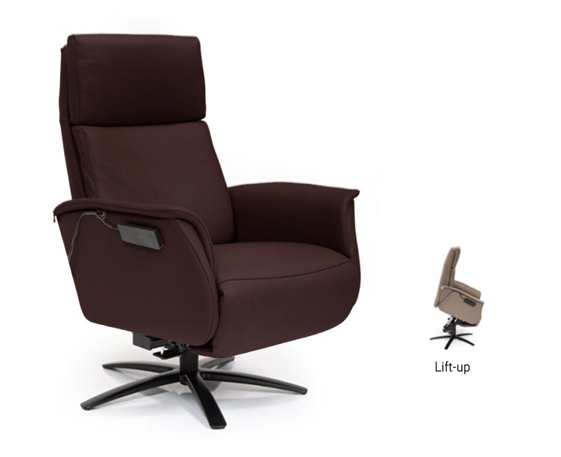 Superior 8007 Power Lift Recliner Dark Brown | Hjort Knudsen