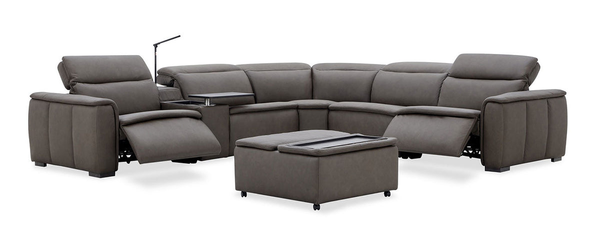 Zen Reclining Sectional & Storage Ottoman | J&M Furniture