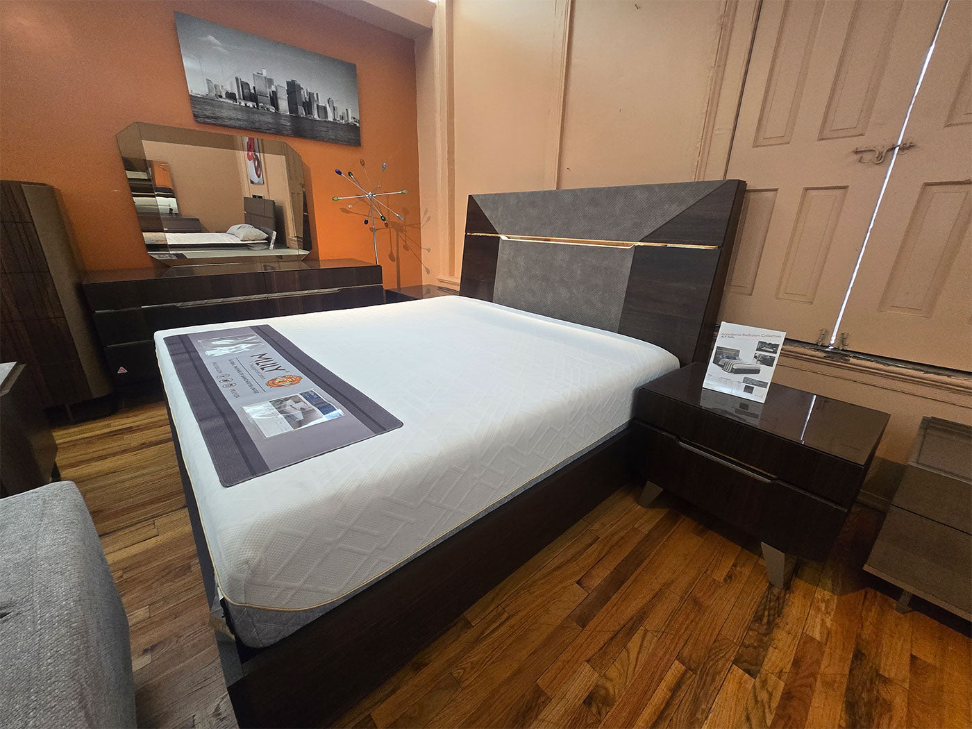 Alf Italia - Bedroom Sets Accademia Bedroom (K Bed, 2 NS, Dresser)| 30% Off