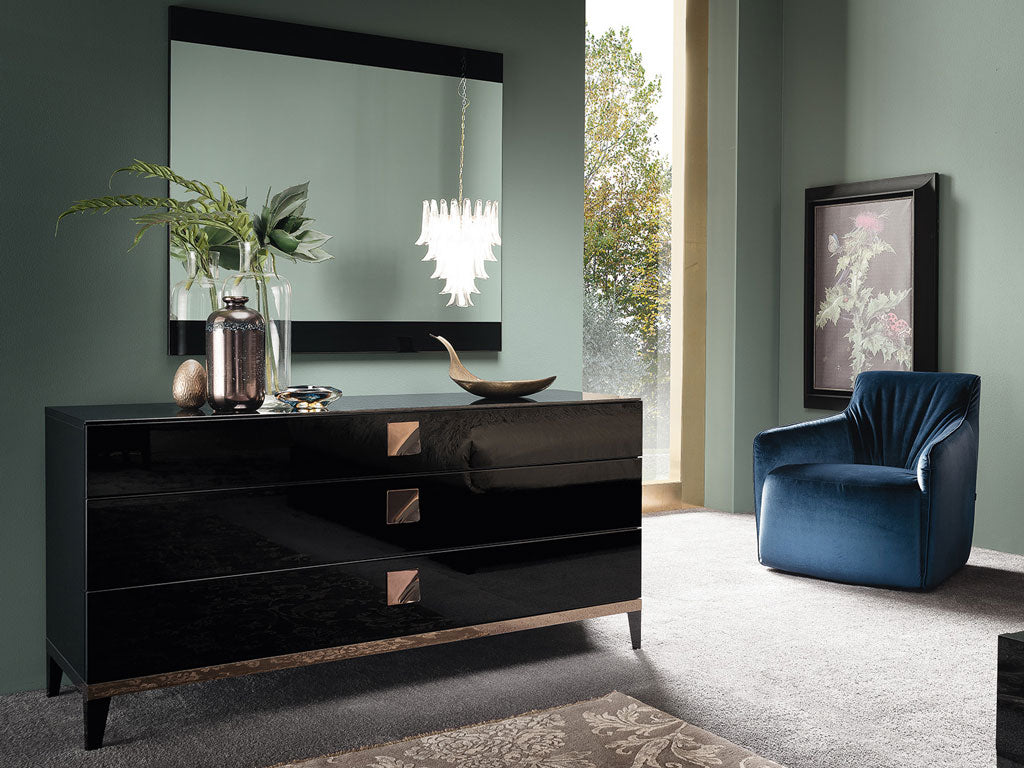Alf Italia Dresser Add Dresser w/ Mirror Mont Noir Dresser
