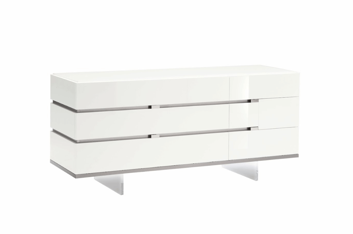 white lacquer dresser modern Artemide Dresser