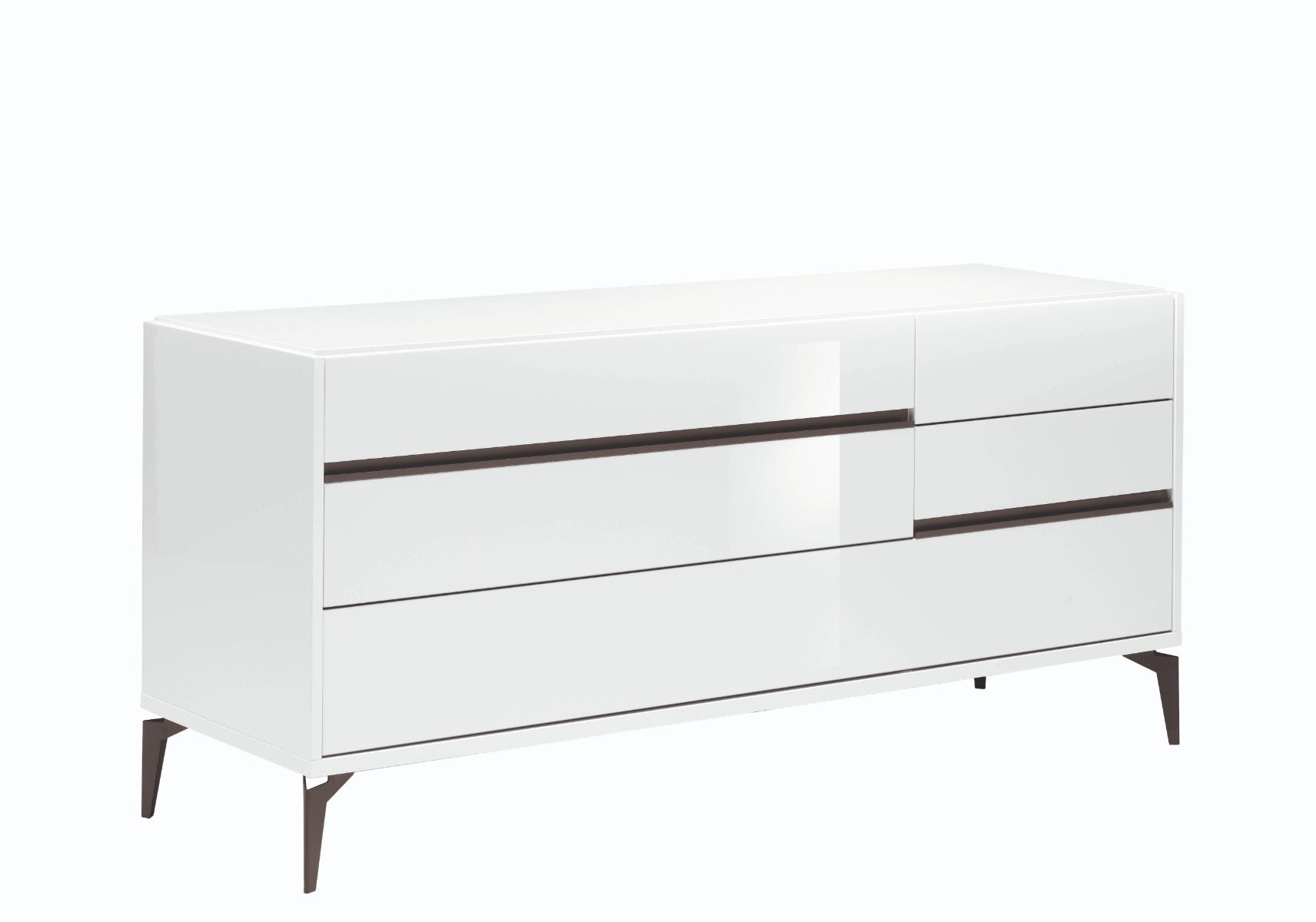 modern white high gloss dresser Costa Blanca Dresser