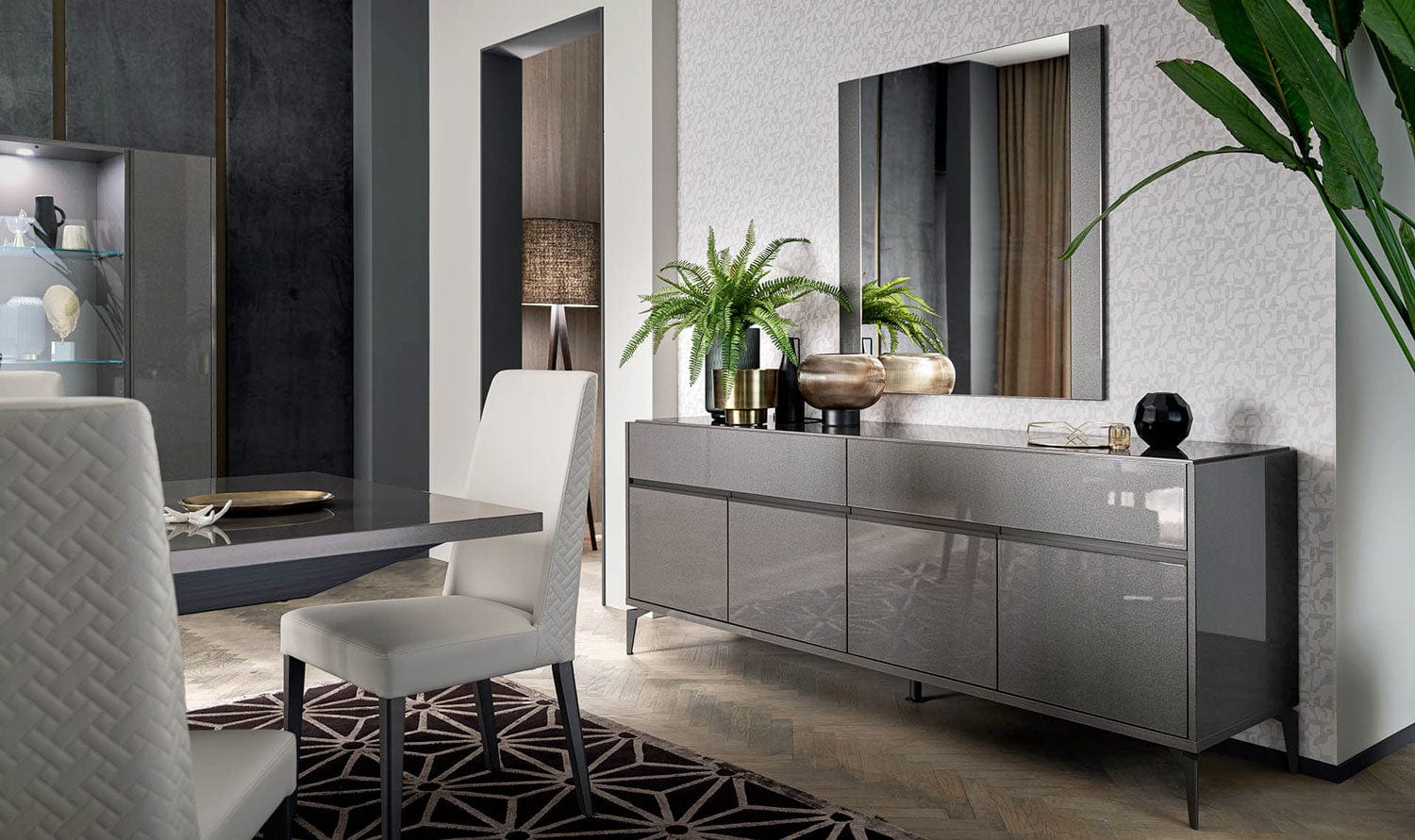 Alf Italia Sideboards & Buffet Graphite Large Buffet - 81"