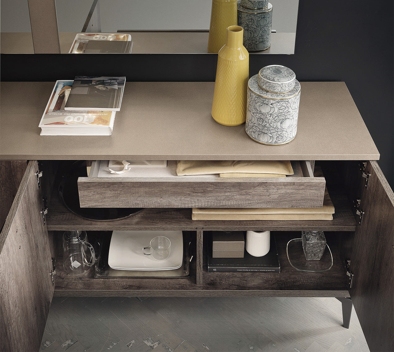 Alf Italia Sideboards & Buffet Matera 3-Door Buffet (68")