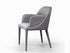Baxter Nubuck Leather Arm Chair in Grey | J&M Furniture